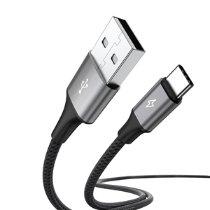 2024 <span class=keywords><strong>New</strong></span> Arrival Bán Buôn Cửa Hàng Trực Tuyến Nylon Bện Loại C Cáp USB 2.0 Type-C Màu Đỏ Màu Grey Dữ Liệu <span class=keywords><strong>Sync</strong></span> Nhanh Phí USB C Cabl - Product Image 1