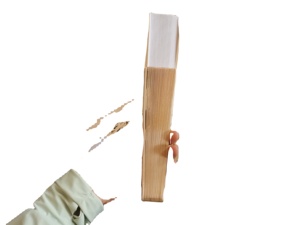 Éventail pliant promotionnel en tissu de 23 cm avec manche en bois ajouré couleur naturelle de 6,2 cm – Idéal pour cadeaux - Product Image 4