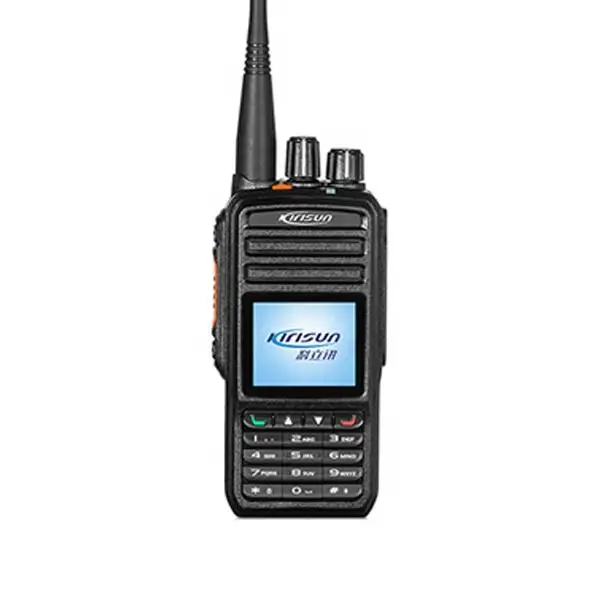 DP590 Kirisun Walkie Talkie Two Way Radio Digital Analog Handle Intercom Full-duplex Portable Digital Mobile Radio