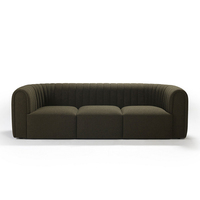 Canapé modulaire YUANCHANG en tissu capitonné avec cadre en bois de larch et eucalyptus, ressorts serpentin en acier au manganèse, pour salon