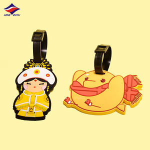 ป้ายติดกระเป๋าเดินทางรูปสัตว์การ์ตูน PVC ยี่ห้อ Longzhiyu ผู้ผลิต 17 ปี ป้ายซิลิโคนนิ่มรูปทรงแปลกตา ป้ายติดกระเป๋าเดินทาง - Product Image 6