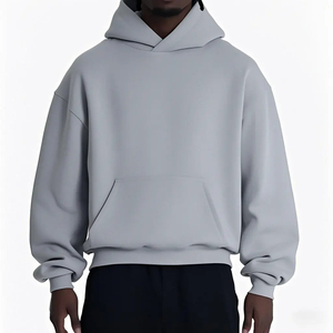 New Oversized 100% <strong>Cotton</strong> 500gsm French Terry Hooded Sweatshirt High Quality Streetwear <strong>for</strong> <strong>Men</strong> Custom Heavyweight <strong>Mens</strong> Hoodies - Product Image 1