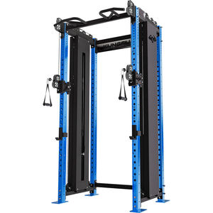 Power Rack <span class=keywords><strong>Cage</strong></span> de <span class=keywords><strong>musculation</strong></span> multifonctionnelle pour tirage latéral et faible poids, avec câbles - Product Image 5