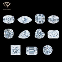 Pierre de Moissanite Synthétique Blanche Pure DEF VVS Sans Défaut, Taille Brillant, Effet de Couleur, Certifiée par un Certificat Tier, 1-3 carats, Prix d'Usine