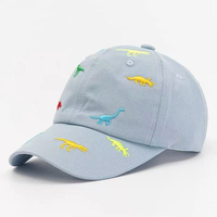 Gorra de Béisbol Casual Unisex para Niños, Diseño de Dinosaurio Pequeño, Moderna, de Sarga Común de 6 Paneles, con Estampado Digital, para Verano