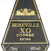 Étiquettes en rouleau découpées à la forme, personnalisées avec dorure à chaud, faible MOQ, pour l'emballage de spiritueux, liqueurs et vins haut de gamme