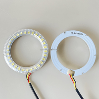 Pièces de véhicule, autres accessoires d'éclairage automobile, 12V 60mm, double couleur, blanc et ambre, anneaux lumineux LED pour voiture, halo ring light