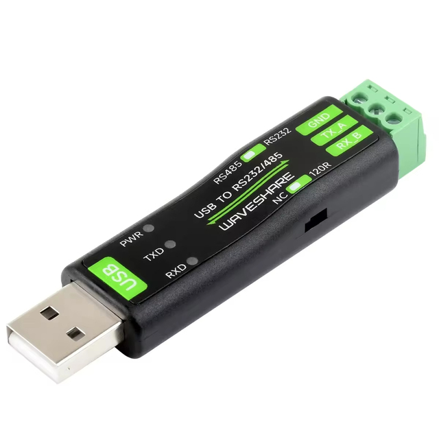 Waveshare USB to RS232/485 Serial Converter Onboard Original FT232RNL Chip Multiple Devices Applicable Multi-OS Compatible