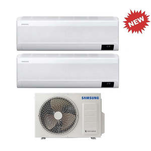 Samsung windfree Elite ซีรีส์7000 + 7000 BTU อินเวอร์เตอร์แบบสองช่องพร้อม AJ040TXJ2KG /eu A +++ Wi-Fi 7 + 7 R-32ใหม่ - Product Image 1