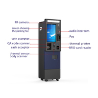 Kiosque de paiement de stationnement en libre-service à écran tactile avec accepteur de billets/pièces