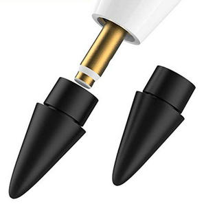 Stylet noir double couche souple et résistant, qualité officielle, pointes remplaçables, 1ère et 2ème génération, pour tablette, en métal - Product Image 1