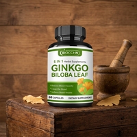 Capsules de Ginkgo Biloba standardisées pour l'équilibre nutritionnel général