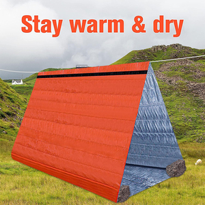Tente de survie ultralégère pour 2 personnes, tente tubulaire, abri d'urgence étanche, bâche de survie coupe-vent - Product Image 5