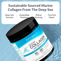 Collagène Marin Premium OEM en Poudre, Complément Herbal, Vitamines pour Anti-Âge, Hydratation, Éclat de la Peau, Naturel