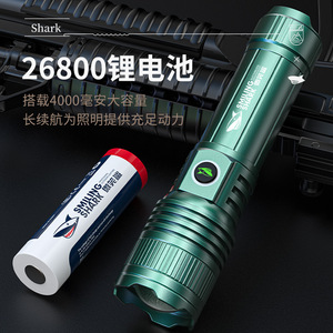 Linterna Recargable Shark de 5000 mAh con LED de Largo Alcance y Modo Luz de Luna para Exteriores - Product Image 2