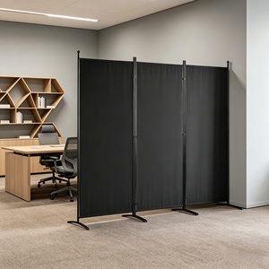 <strong>Modern</strong> 3-Panel Folding <strong>Room</strong> <strong>Divider</strong> Ready to Ship Low MOQ Portable Office Partition Wall for Global Online Retailers &amp; Resellers - Product Image 3