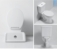 Vente en gros usine de sanitaires économiques : Ensemble WC allongé en céramique, deux pièces, à siphon, pour salle de bain