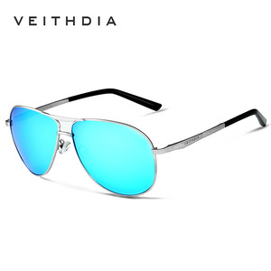 Veithdia Men's Polarized Sunglasses Metal <b>Frame</b> TAC Lens UV400 Driving Glasses - Product Image 3