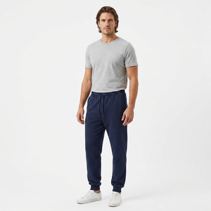 Pantalon de survêtement professionnel en polycoton pour homme, coupe large, tricoté, décontracté, OEM - Product Image 1
