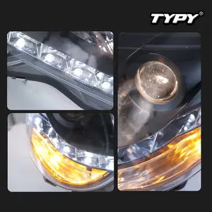 Ensemble de phares en plastique TYPY pour Polo 2005-2010, phares de conversion, projecteurs, feux de jour à LED, IP68 - Product Image 6