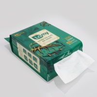 LAMY Çevre Dostu Dokunmamış Kumaştan Çok Amaçlı Kuru Mendil 200 Yaprak 18x20cm Düz Renk |   Tüy bırakmayan tek kullanımlık temizlik mendilleri