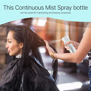 Botellas de Spray de Plástico de Alta Presión con Logotipo Personalizado, Color Amarillo y Negro, Pulverizador Continuo Ultrafino para Barberías y Salones de Belleza - Product Image 6