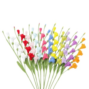 Cross-border Finished Handmade Crochet Small Freesia Fragrant Elegant Happy Pure Artificial Flower Arrangement for Home - Product Image 5