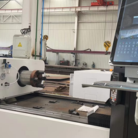 Hoysook 1500W 2000W 3000W 6000W Máquina de corte láser de fibra CNC para tubos y tuberías con corte en bisel automático Cypcut