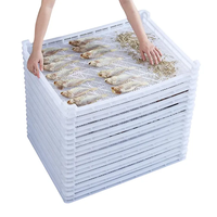 Plateau et palette en plastique blanc pliable de qualité alimentaire pour le stockage des aliments congelés et secs