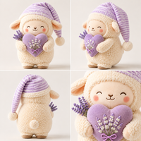 Fabricant de jouets en peluche personnalisés OEM ODM, moutons lestés et compatibles micro-ondes, agneaux en peluche, vente en gros d'usine