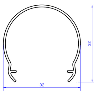 Bming nhựa ánh sáng Ống nửa vòng hình dạng LED nhựa đèn Bìa đùn Ống PC ánh sáng khuếch tán Bìa - Product Image 3