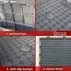 도로미끄럼방지 및 도난방지용 연성철 맨홀 커버 40 톤 도시공학용 - Product Image 3