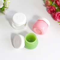 Dukungan Sampel Gratis untuk OEM Kustom ODM 10G Akrilik Cantik Toples Jam Krim Wajah Krim Mata Botol Plastik Portabel
