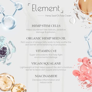 Crema Notte Anti-Età con Olio di Semi di Canapa Naturale a Marchio Privato, Estratto di Olio di Canapa, Crema per Dolori Muscolari in Vendita - Product Image 5