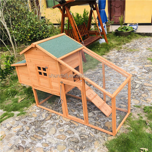 SDC003-A Luxury Wooden <b>Pet</b> House Chicken Coop Print Pattern Laying Hens Outdoor Use Eco-Friendly Farm Roof - Product Image 6