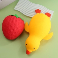 Jouet Squishy Géant en Forme de Canard de 33 cm à Remontée Lente, Simulateur de Cuisse de Poulet Géante et Jouets Anti-Stress à Presser en Forme de Grand Maïs pour Enfants