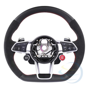 Volante Calefactable de Cuero Completo para Interiores de <span class=keywords><strong>Audi</strong></span> A3, A4L, A5, A6L, A7, Q2L, Q3, Q5, Q5L, Q7, TT, TTS Coupé, TT Roadster, TT RS - ¡Venta Caliente! - Product Image 5