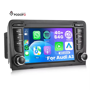 วิทยุติดรถยนต์ Audi A3/S3/RS3 ยี่ห้อ Podofo ขนาด 7 นิ้ว 4+64GB ระบบ Android รองรับ Wireless CarPlay และ Android Auto พร้อม GPS WIFI BT FM RDS - Product Image 1