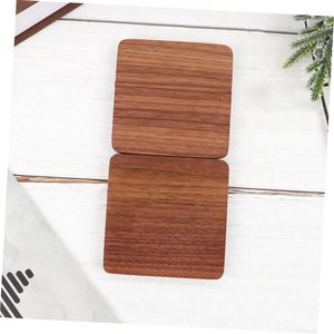 Juego de 50 Posavasos de Madera Natural - Posavasos Rústicos de Madera de Nogal Negro Premium para Grabado Láser - Product Image 3