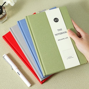 Linen A5 Vải Máy Tính Xách Tay Bìa Cứng Vải Notepad Nhật Ký Chủ Đề May Ràng Buộc Tay Cuốn Sách Biểu Tượng Tùy Chỉnh Cho Các Trường Học Quảng Cáo - Product Image 1