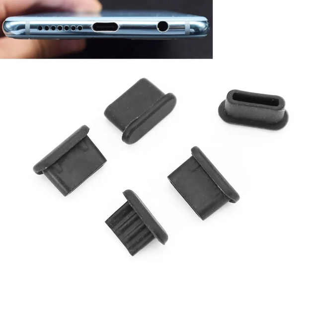 TAZE Rubber USB Type C Female Port Dust Cover /USB Silicone Protectors Male Port Anti Dust Plug/USB Dust Cover for CEI137