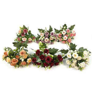 Bouquet de roses artificielles de style nordique pour la décoration de table de mariage à domicile BMG15 Fleur unique - Product Image 5