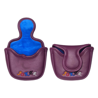 Housse de tête de club de golf en gros en stock, nouveau design, haute qualité, douce, durable, avec bande élastique, en laine synthétique tricotée de luxe