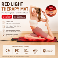Pasokan Pabrik Matras LED Cahaya Merah Stok Siap Matras Terapi Cahaya Merah Besar 420 LED