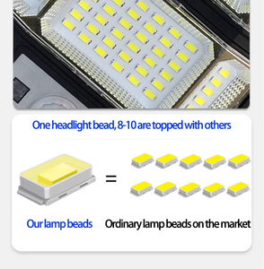 4000W屋外ソーラーランプIRセンサーと常にライト20h日光屋外ソーラースポットライト防水外部ソーラーランプ - Product Image 3