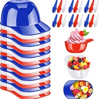 Gobelets écologiques en plastique PP pour casque de baseball, mini coupes à glace, desserts, collations de fête, supports de cônes, outils à glace de haute qualité