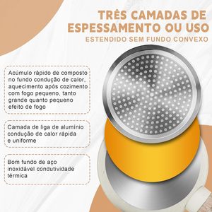 Série professionnelle 3 pièces juego de ollas y sartenes sartenes antiadherente sartenes de cocina - Product Image 4