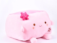 Peluche super douce de 40 cm, série Anime Tofu Love Language, personnalisable, en coton PP brodé, anti-stress, vente en gros