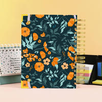 Carnet de notes/agenda A5 à spirale, couverture rigide, avec logo personnalisé imprimé et couverture en papier – Vente en gros