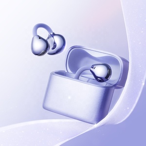 Auricolari stereo Brightblue Open-Ear a clip a forma di cuore, girevoli, con custodia, impermeabili IPX5, con anello in rame LDAC e LED - Product Image 5